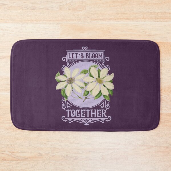 Item preview, Let's Bloom Together | Colorful Artwork | Lilac Lettering designed and sold by VintagePlantJoy.