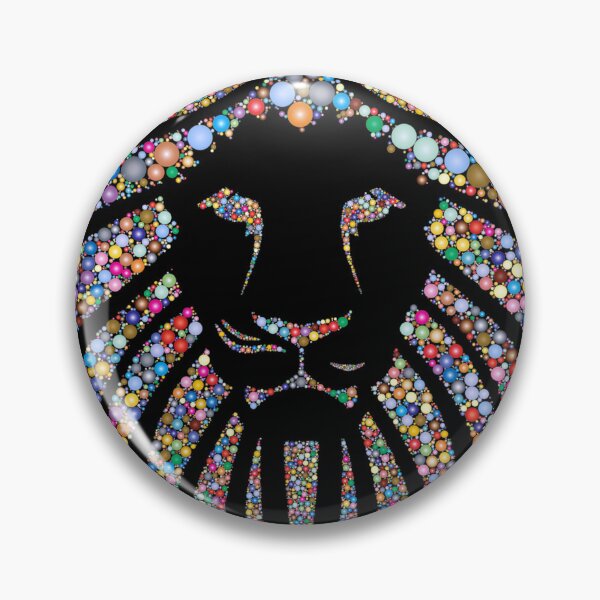 Item preview, Colorful lion head designed and sold by zeljana0504.