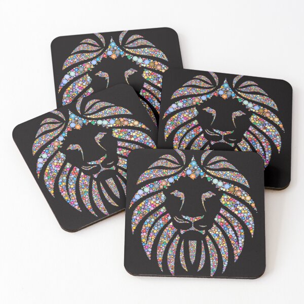 Item preview, Colorful lion head designed and sold by zeljana0504.