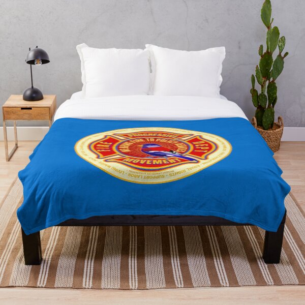Item preview, PMD00604 Progressive Movement Designs funny progressive fire department badge shows you support progressive policy goals for progressive Democrats and Independents and Bernie Sanders supporters designed and sold by ProgressiveLeft.