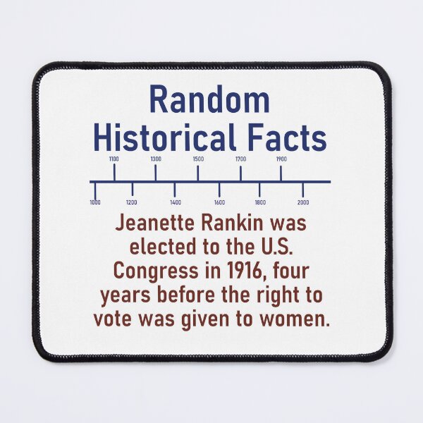 Item preview, Jeanette Rankin Was Elected  - History Fact designed and sold by CrankyOldDude.