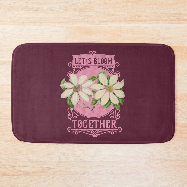 Item preview, Let's Bloom Together | Colorful Artwork | Pink Lettering designed and sold by VintagePlantJoy.