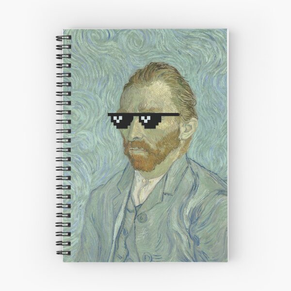 Aperçu de l'œuvre Van Gogh avec des lunettes de soleil créée et vendue par Bunkwaa.