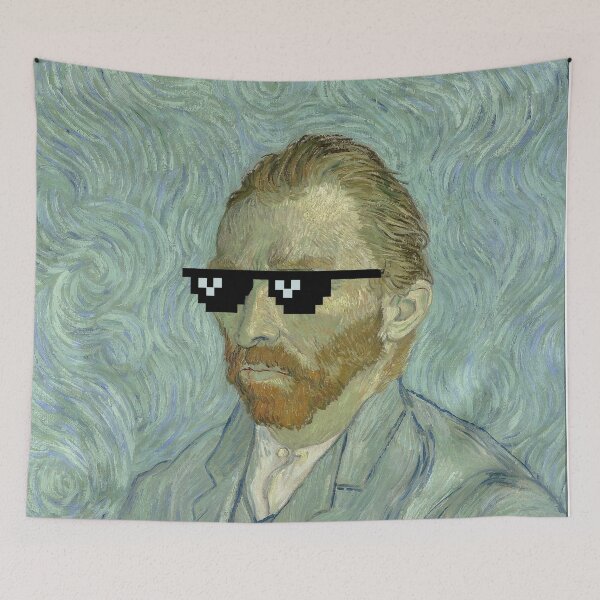 Item preview, Van Gogh with Sunglasses designed and sold by Bunkwaa.