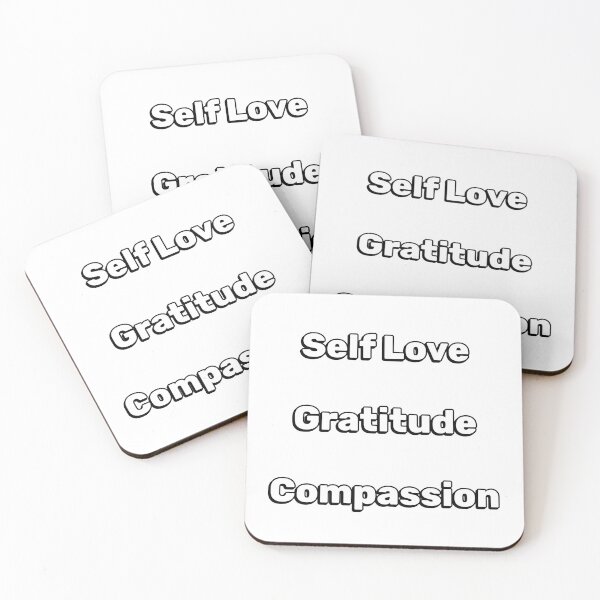 Artikelvorschau, Self love Gratitude Compassion - positive mind - sticker pack entworfen und verkauft von Inspirationmotivation.