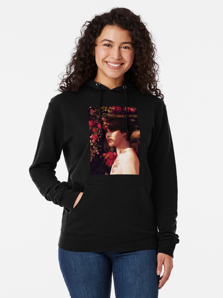 Alternative Ansicht von "Als du mich angerufen hast, bin ich deine Blume geworden." Leichter Hoodie