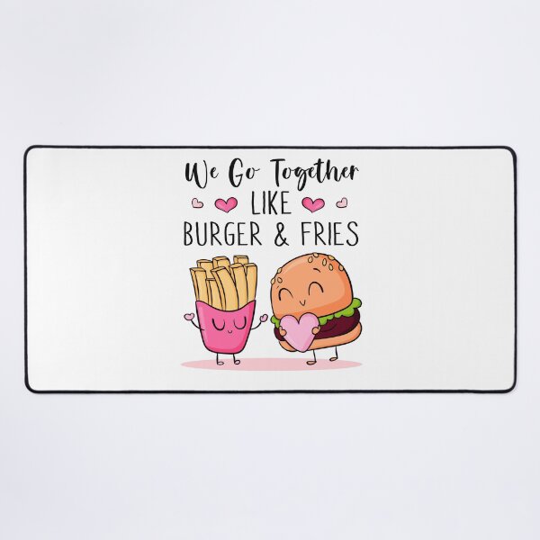 Item preview, We Go Together Like Burger & Fries - Funny Couple Gift designed and sold by SunsetGloww.