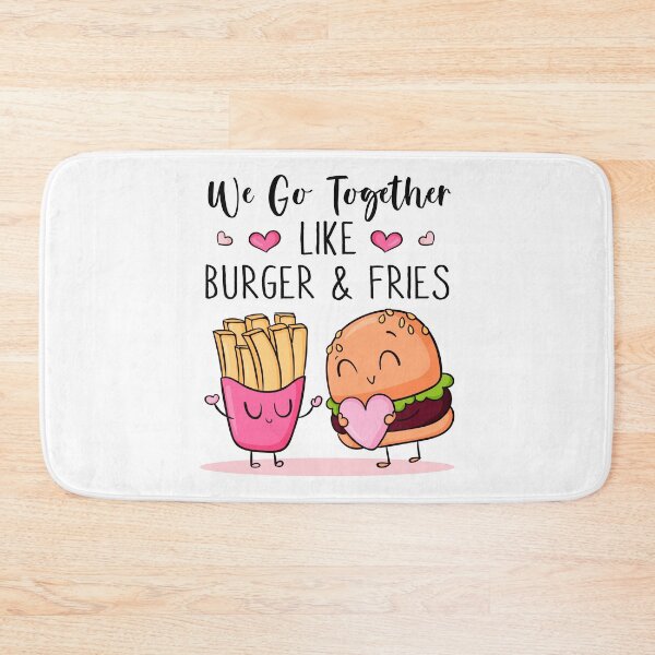 Item preview, We Go Together Like Burger & Fries - Funny Couple Gift designed and sold by SunsetGloww.