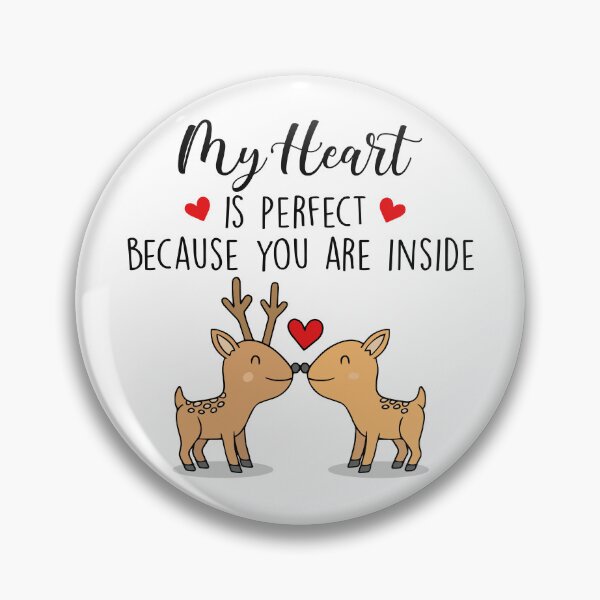 Item preview, My Heart Is Perfect Because You Are Inside - Funny Couple Gift designed and sold by SunsetGloww.