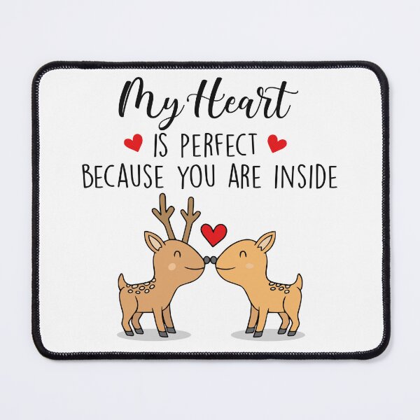 Item preview, My Heart Is Perfect Because You Are Inside - Funny Couple Gift designed and sold by SunsetGloww.