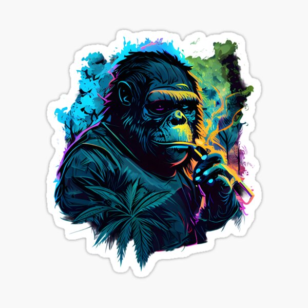 Gorilla Glue Spray Sticker Meme Art Board Print for Sale by