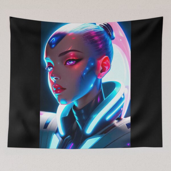 Item preview, Cyberpunk Girl designed and sold by RaveToTheGrave.