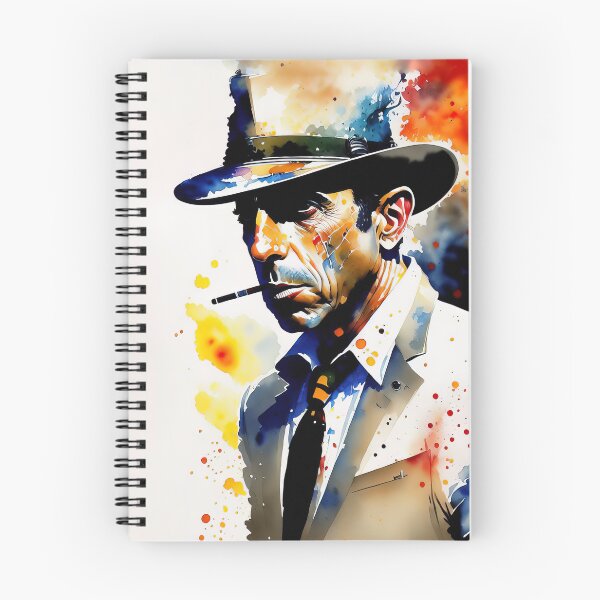 Item preview, Humphrey Bogart portrait in watercolor designed and sold by IkonixArt.
