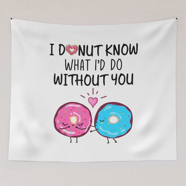 Item preview, I Donut Know What I'd Do Without You - Funny Donut Couple Gift designed and sold by SunsetGloww.