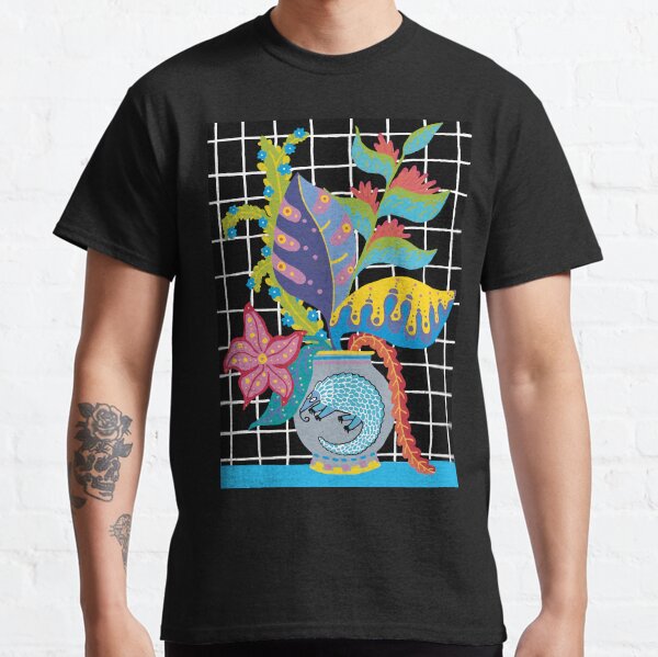 Alien Flowers In A Pangolin Vase Classic T-Shirt