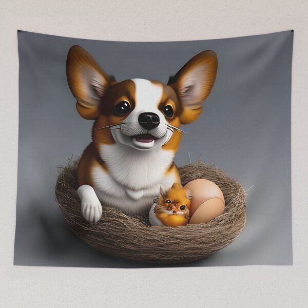 Item preview, Dog in the Egg Cute Funny Easter Celebration Easter Egg designed and sold by AnimPet.