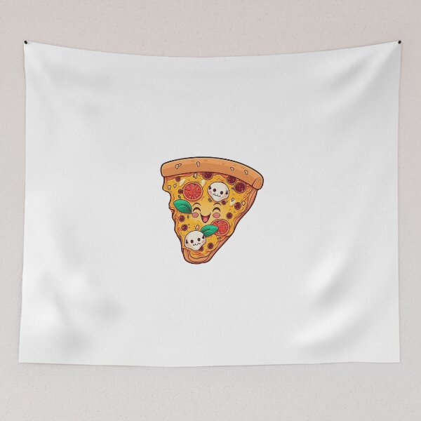 Item preview, Cute Funny Smiling Pizza - Kawaii Food designed and sold by Imwa.