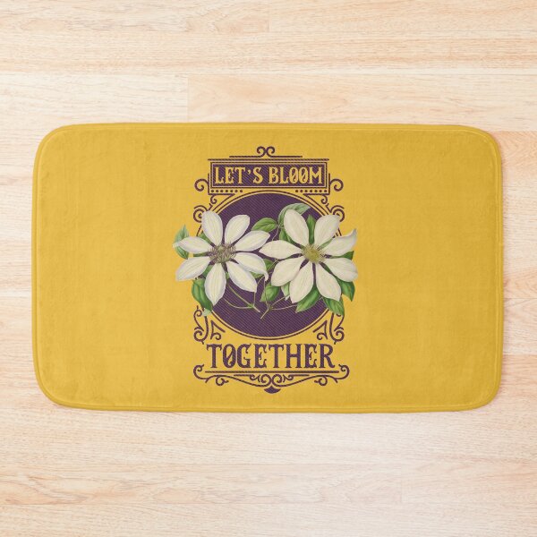 Item preview, Let's Bloom Together | Colorful Artwork | Purple Lettering designed and sold by VintagePlantJoy.
