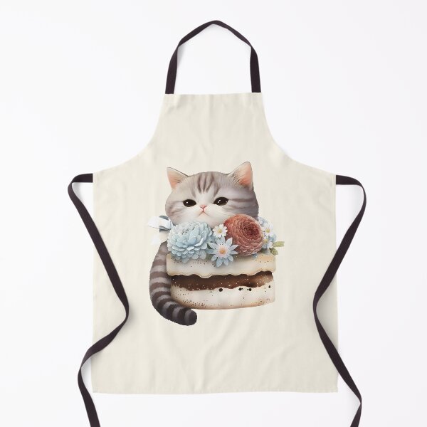 Item preview, Cat cake - tiramisu - watercolor designed and sold by littleblackkiss.