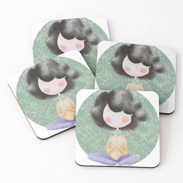 Item preview, Flower yoga girl  designed and sold by alisonsadler.