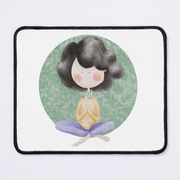 Item preview, Flower yoga girl designed and sold by alisonsadler.