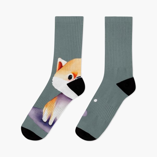 Item preview, Cute Shiba Inu Puppy Art 5 designed and sold by cutiepeaupies.