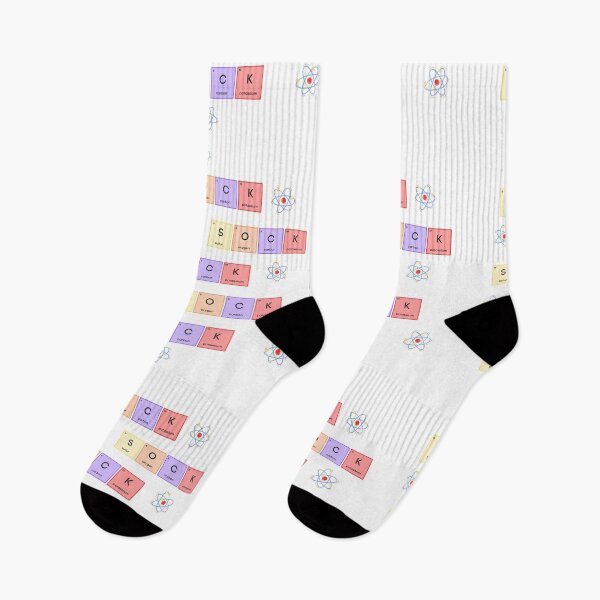 Item preview, Socks for Science Fans and Chemistry Teachers designed and sold by petplushuman.