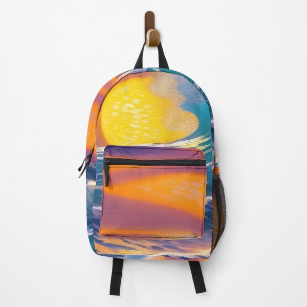 Item preview, Ocean wave against a sunset backdrop, impasto, Ai Generated Art designed and sold by ACC .