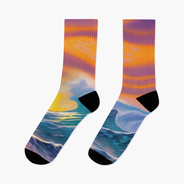 Item preview, Ocean wave against a sunset backdrop, impasto, Ai Generated Art  designed and sold by ACC .