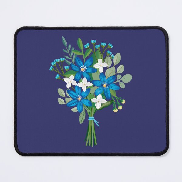 Item preview, Happy Eid Floral Bouquet - Ultra Marine & Blue designed and sold by agoodworddesign.