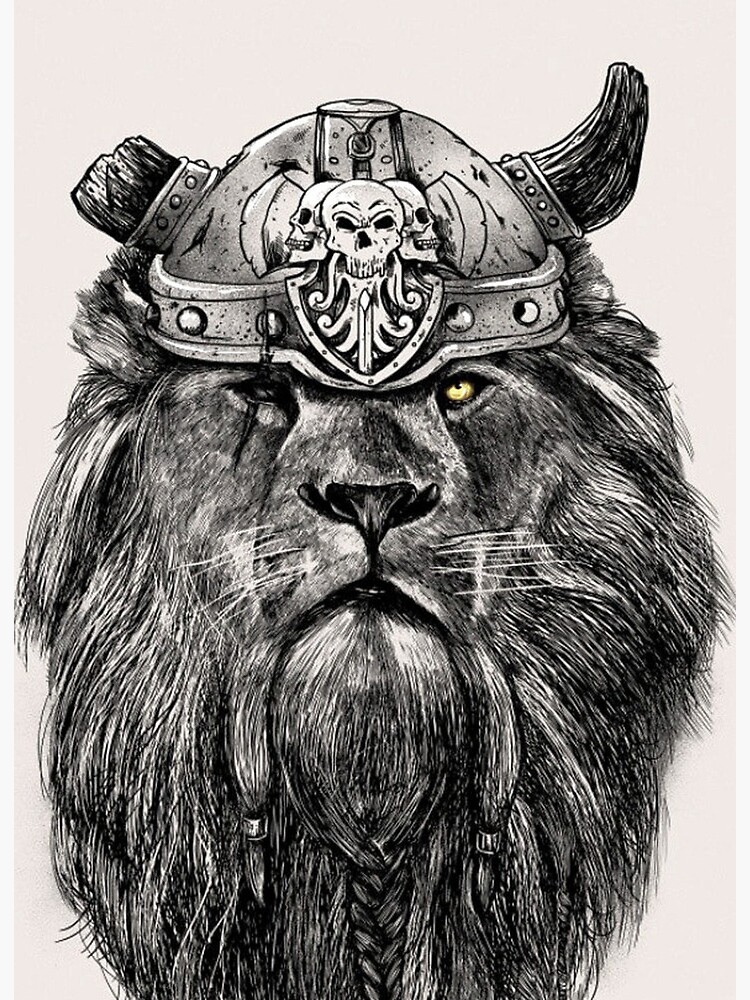 the Viking lion' Art Board Print for Sale by nasersadat