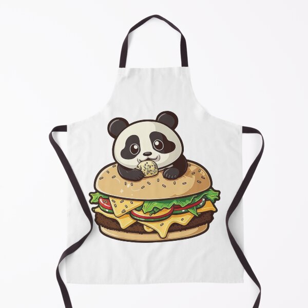 Item preview, Cute Panda Eating Burger designed and sold by Sagar Karki.