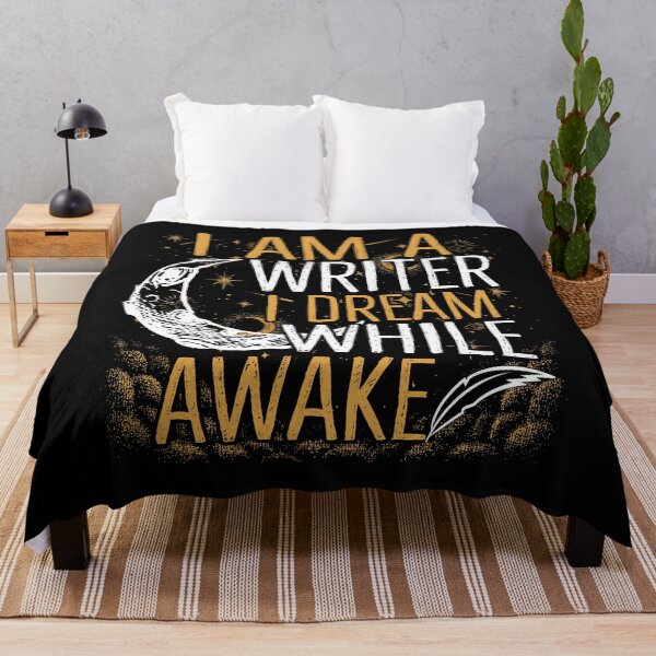 Item preview, I Am A Writer I Dream While Awake designed and sold by SunsetGloww.