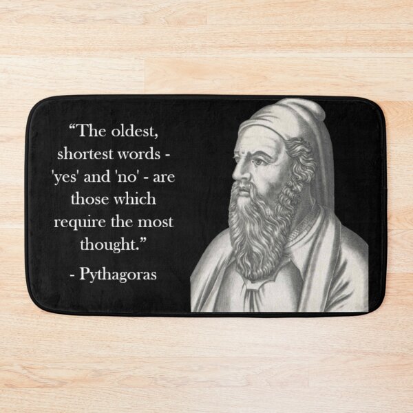 Item preview, Pythagoras Quote - Yes and No designed and sold by Reed-Inc.