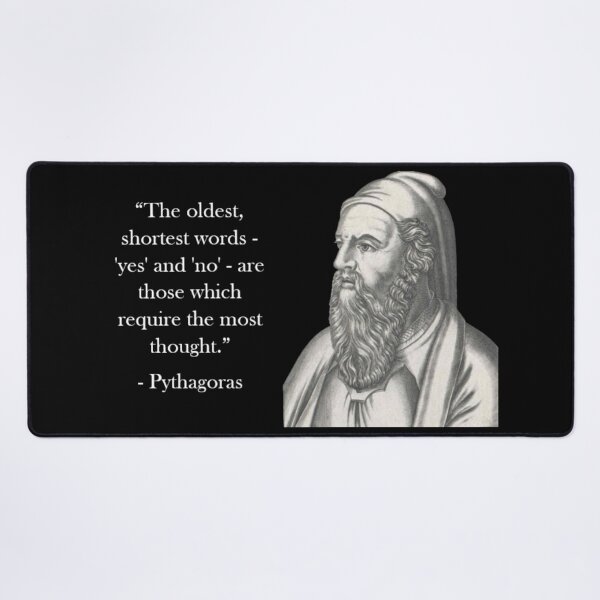 Item preview, Pythagoras Quote - Yes and No designed and sold by Reed-Inc.