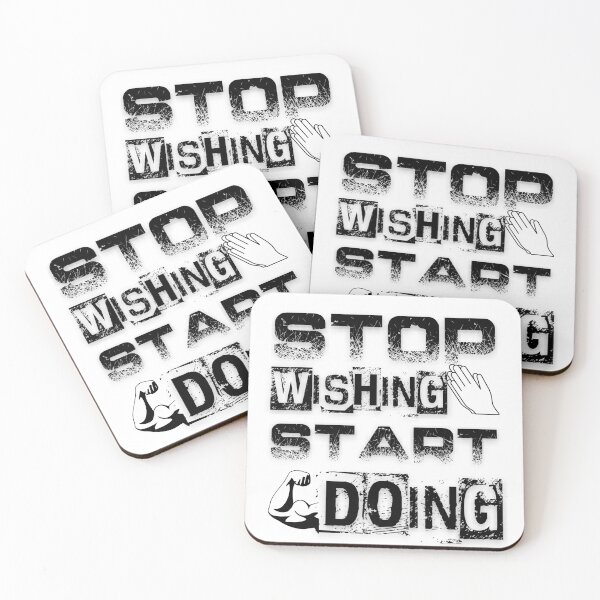 Item preview, Stop Wishing Start Doing quote designed and sold by smitke.