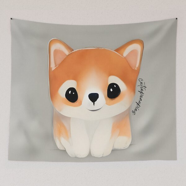 Item preview, Cute Shiba Inu Puppy Art 6 designed and sold by cutiepeupies.