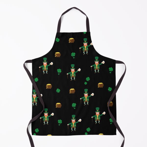 Item preview, Irish Leprechaun celebrating St. Patrick's Day on March 17th with a rainbow and a pot of gold designed and sold by Martapp.