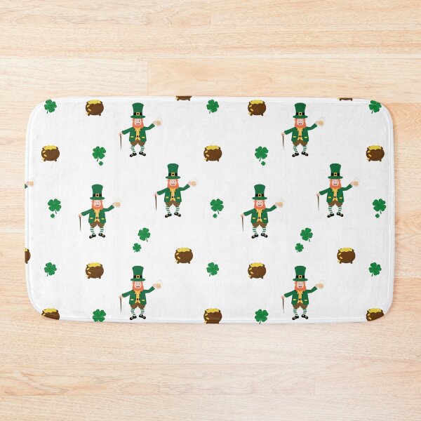 Item preview, Irish Leprechaun celebrating St. Patrick's Day on March 17th with a rainbow and a pot of gold designed and sold by Martapp.