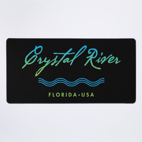 Item preview, Crystal River Florida Typographic Design designed and sold by Futurebeachbum.