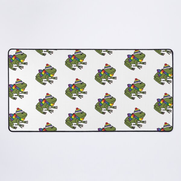 Item preview, Cute Frog and Rainbow Pride Flag Hat and Scarf  designed and sold by ellenhenry.