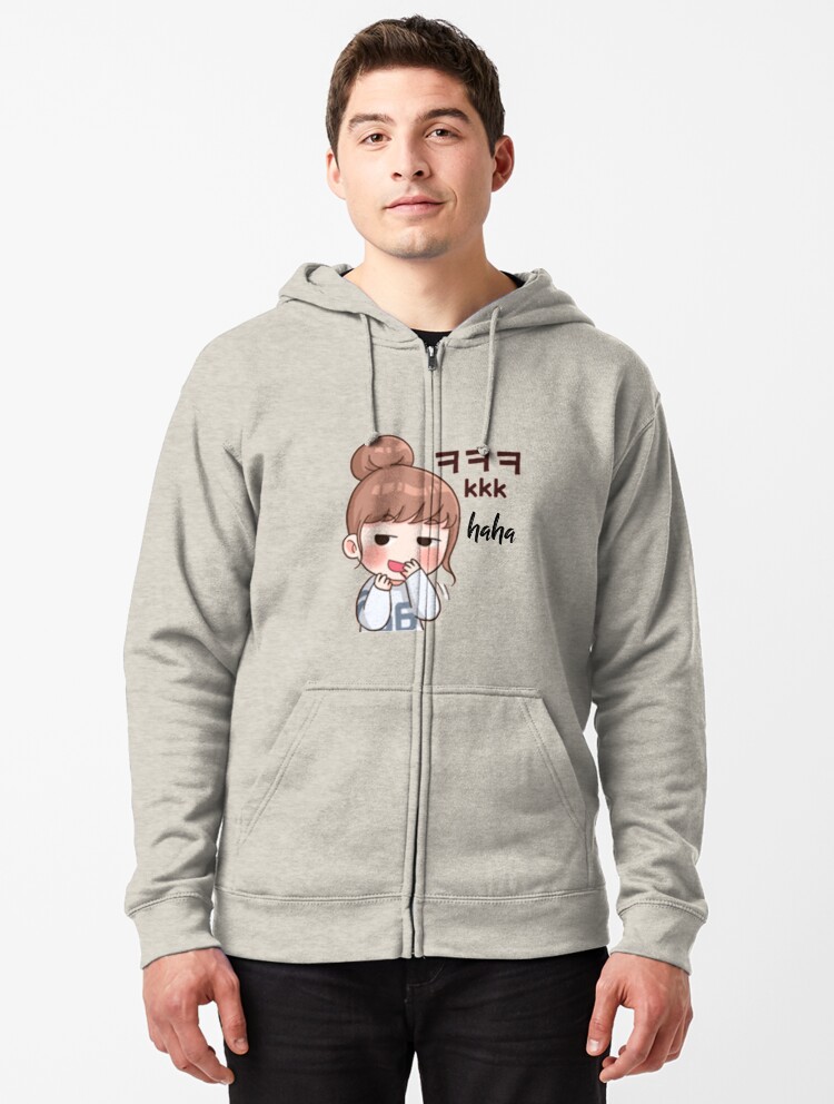 Cute korean girl LOL Lightweight Hoodie for Sale by artatiana