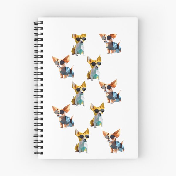 Item preview, Dog Wearing Glasses Pets Chihuahua Origami Man Woman Brown Blue Yellow STICKER PACK designed and sold by Furry-BFF.