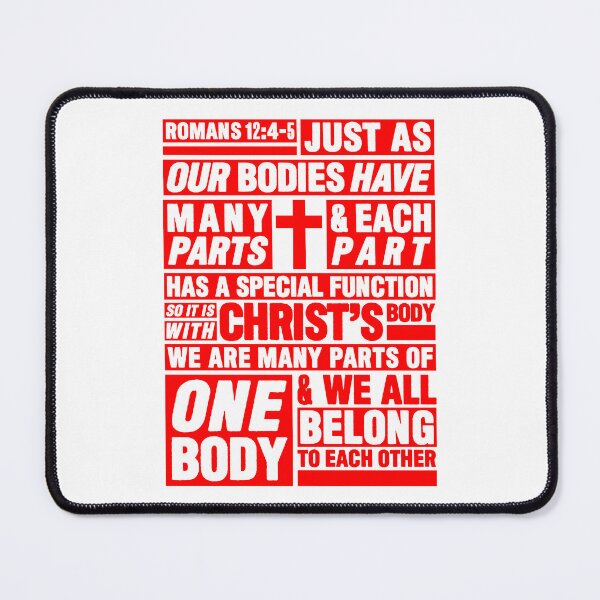 Item preview, Romans 12:4-5 We All Belong To Each Other designed and sold by plushism.