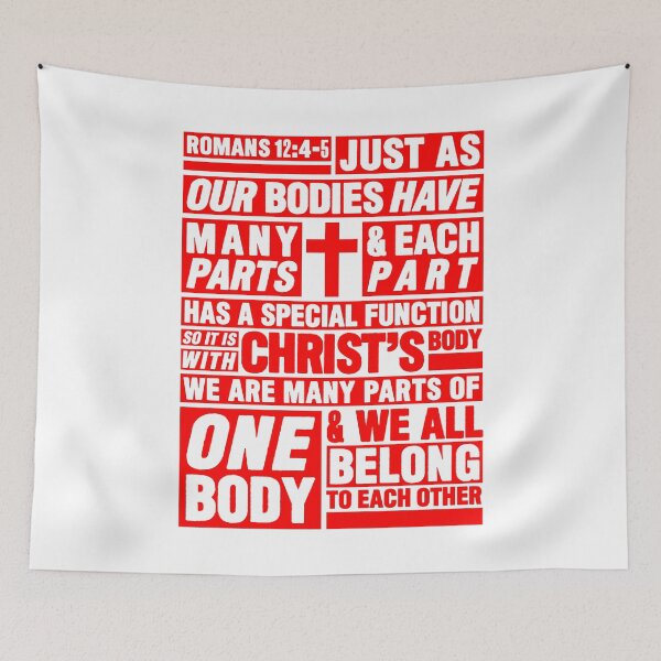 Item preview, Romans 12:4-5 We All Belong To Each Other designed and sold by plushism.