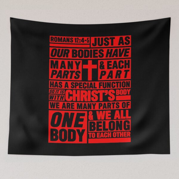 Item preview, Romans 12:4-5 We All Belong To Each Other designed and sold by plushism.