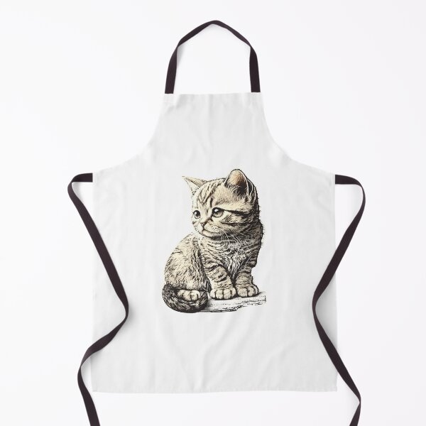 Item preview, Cute little Black & Gray Cat designed and sold by TheProPrints.