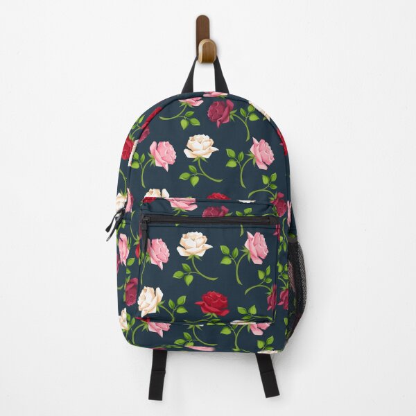 Item preview, Copy of Floral pattern with colorful roses on dark blue designed and sold by Naddya.