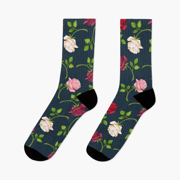 Item preview, Copy of Floral pattern with colorful roses on dark blue designed and sold by Naddya.