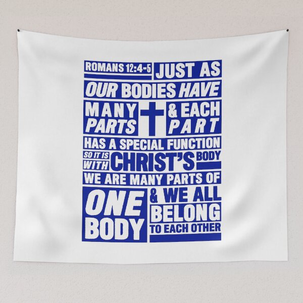 Item preview, Romans 12:4-5 We All Belong To Each Other designed and sold by plushism.
